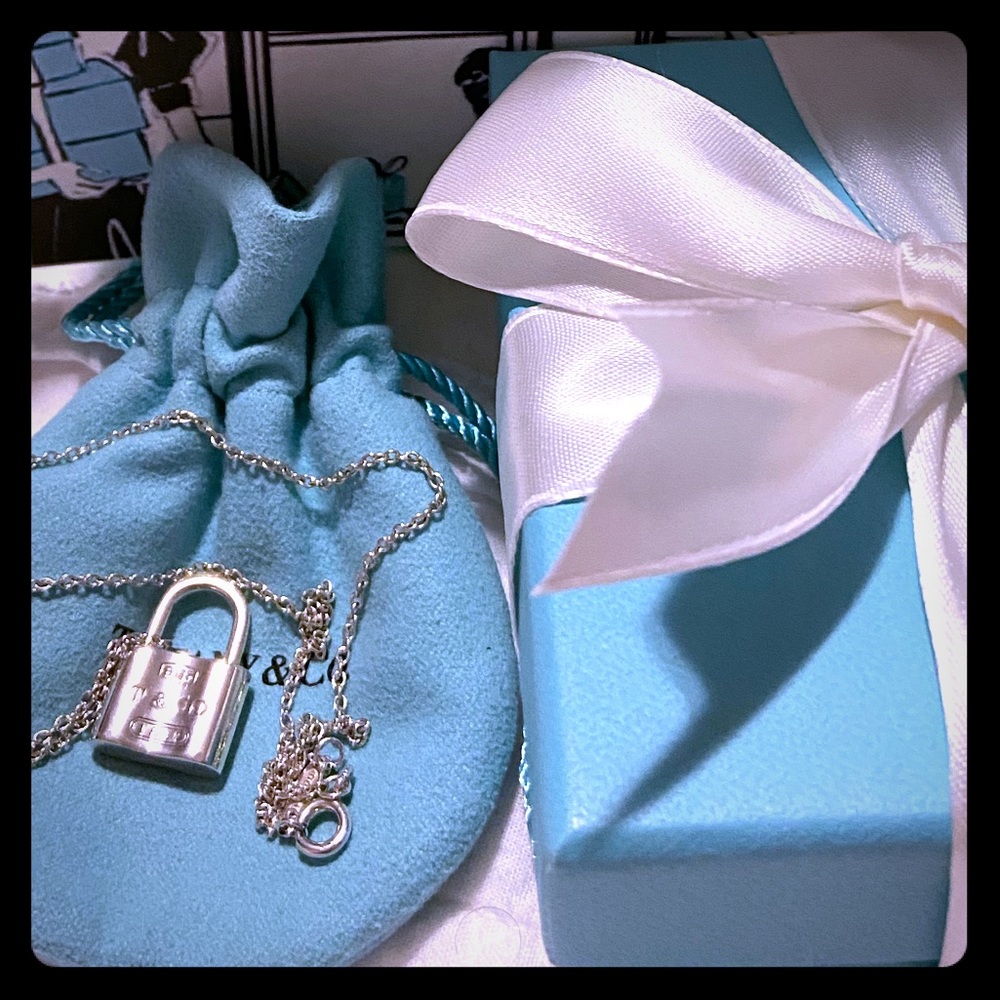 Authentic Tiffany & Co. 1837 Padlock pendant